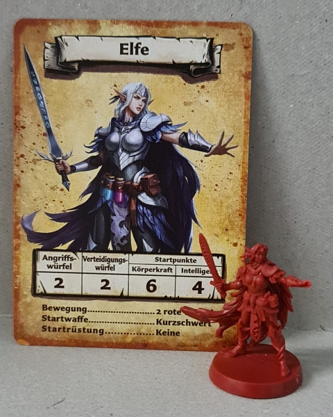 Heroquest Heroe Elf plus Karte